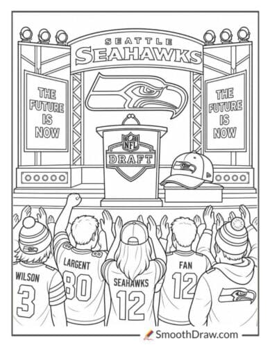 Seattle Seahawks Draft Night Stage
