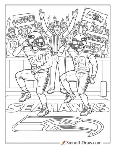 Seattle Seahawks End Zone Dance