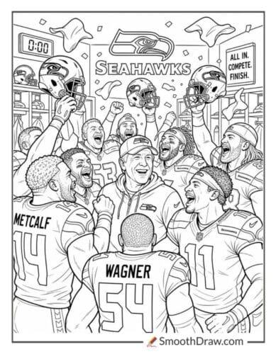 Seattle Seahawks Locker Room Celebration