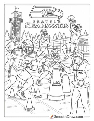 Seattle Seahawks Practice Drills