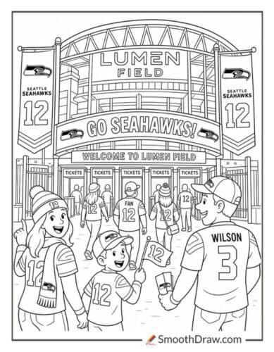 Seattle Seahawks Stadium Entrance