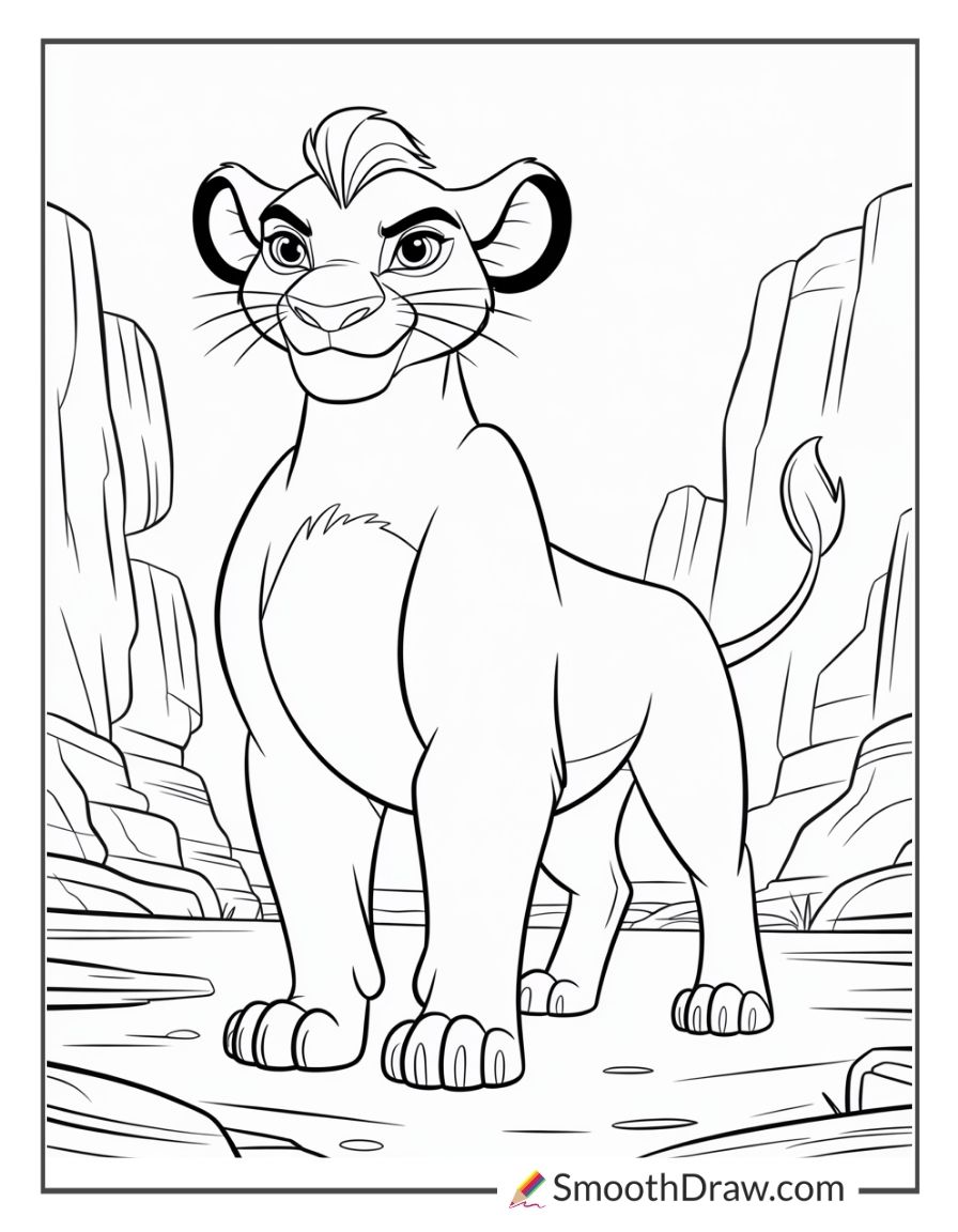 Simba Lion King Coloring Pages 2