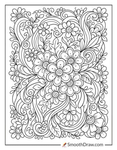 Simple Stress Relief Coloring Pages For Adults
