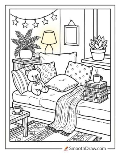 Soft Pillow Relaxation Corner