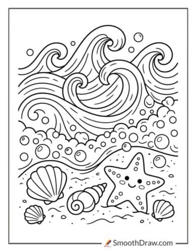 Soothing Ocean Wave Pattern