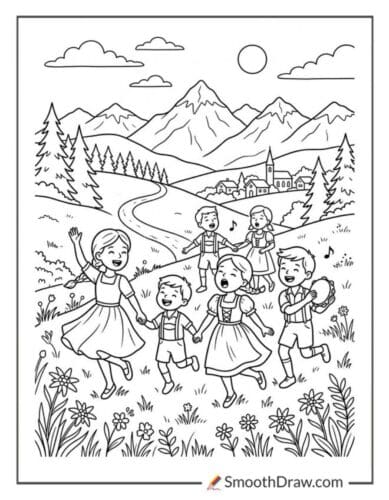 Sound Of Music Coloring Pages