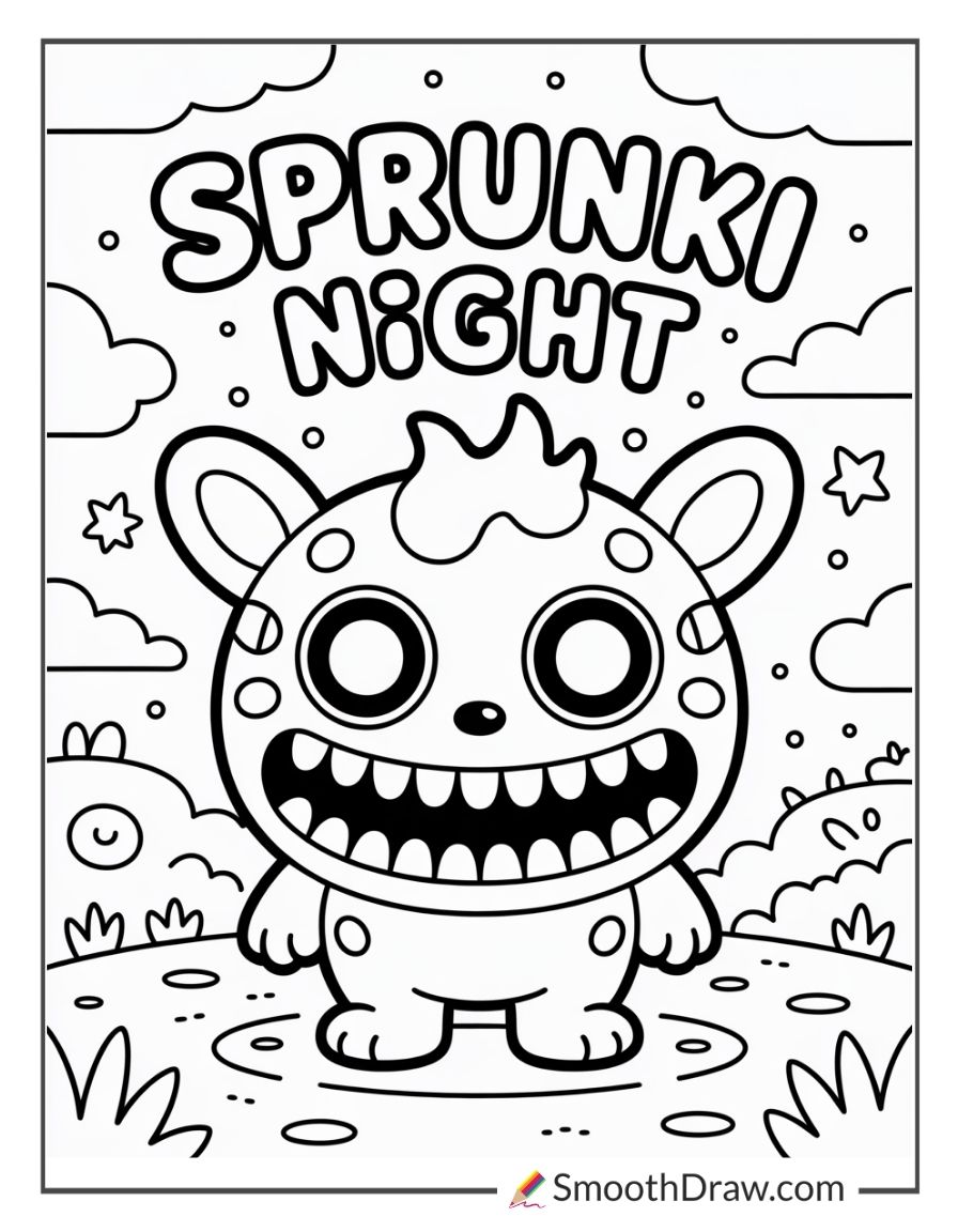 Sprunki Scary Coloring Pages