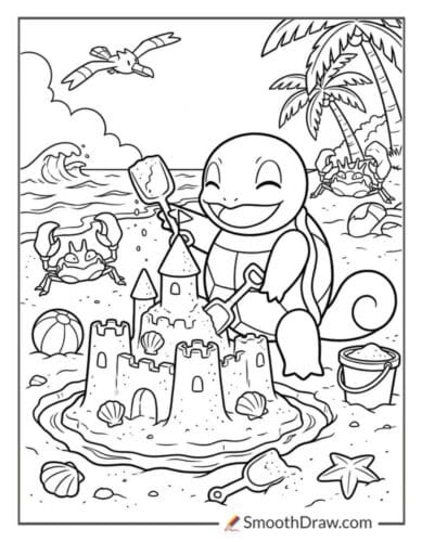 Squirtle At The Beach
