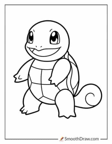 Squirtle Coloring Page