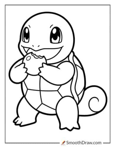 Squirtle Eating A Berry
