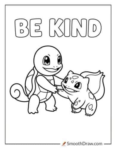 Squirtle Helping A Friend