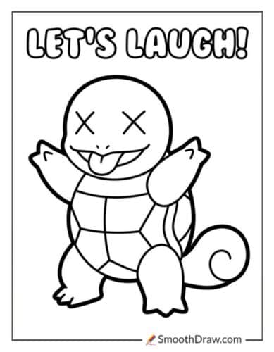 Squirtle Making A Silly Face