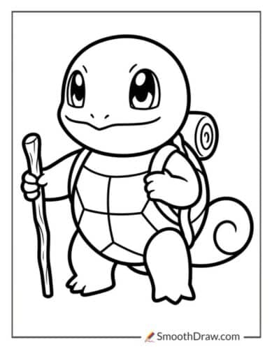 Squirtle Pokemon Coloring Page