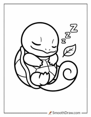 Squirtle Taking A Nap