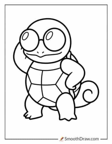 Squirtle Wearing Sunglasses