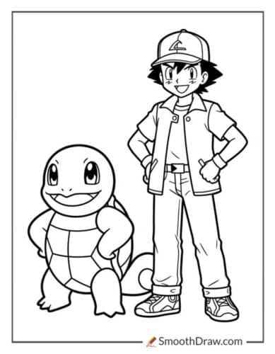 Squirtle With Ash Ketchum