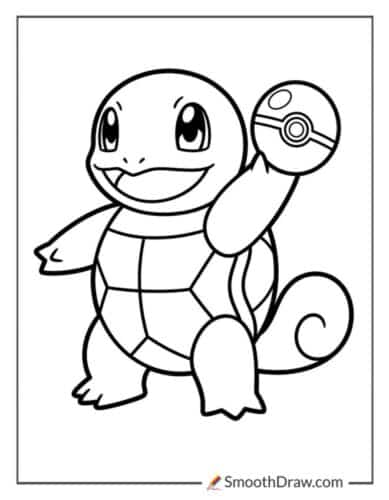 Squirtle With Pokeball