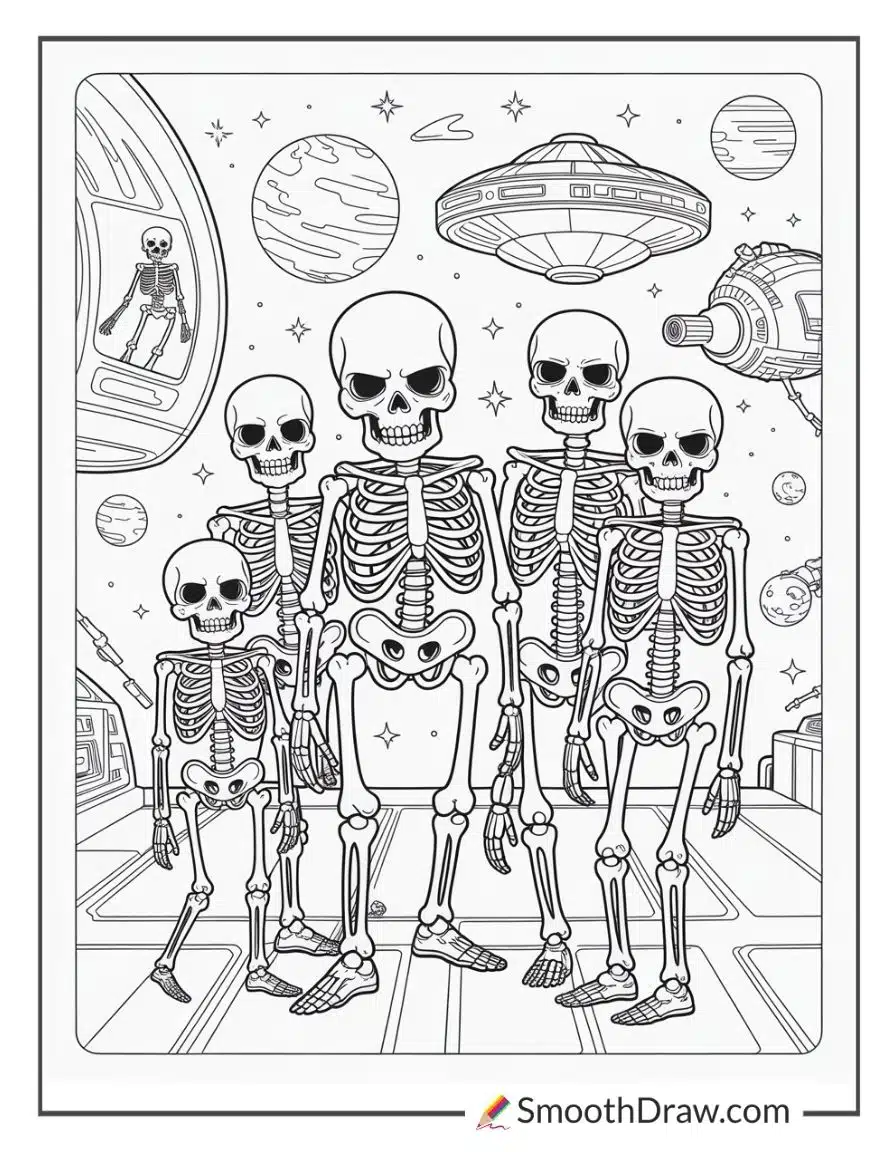 Star Wars Skeleton Crew Coloring Page