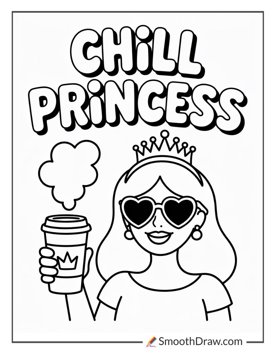 Stoner Princess Coloring Pages