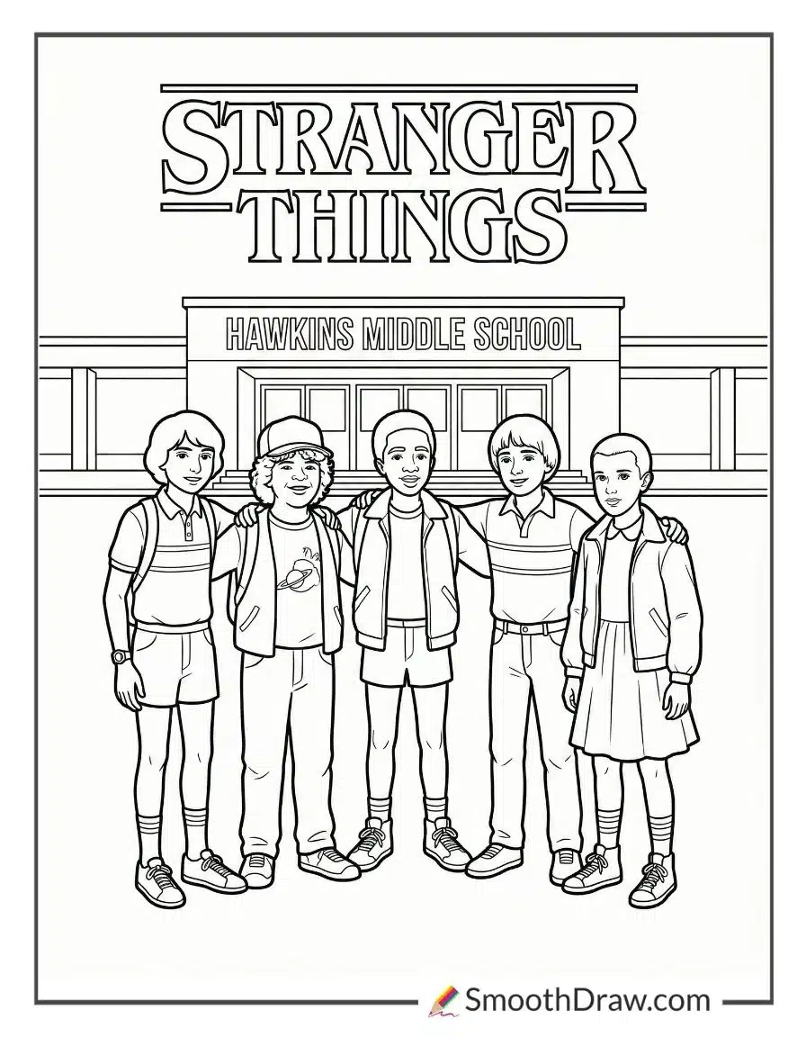Stranger Things Coloring Book