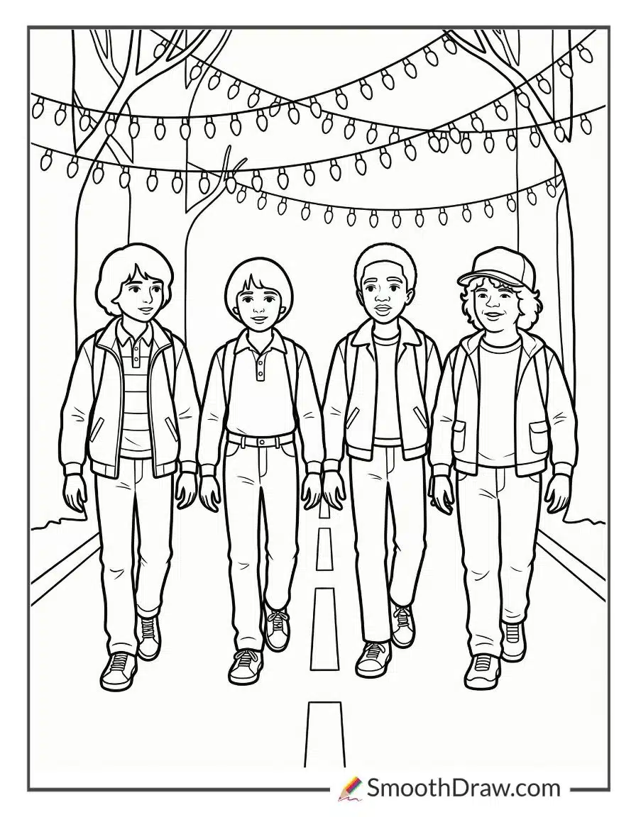 Stranger Things Coloring Pages Season 1
