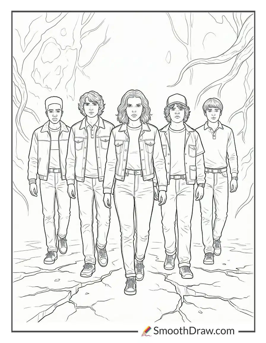 Stranger Things Coloring Pages Season 4