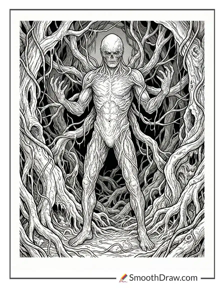 Stranger Things Coloring Pages Vecna