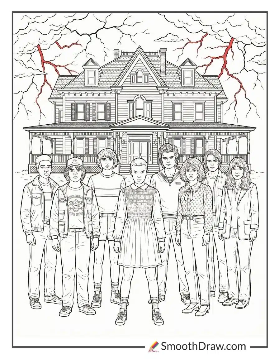 Stranger Things Season 5 Coloring Pages
