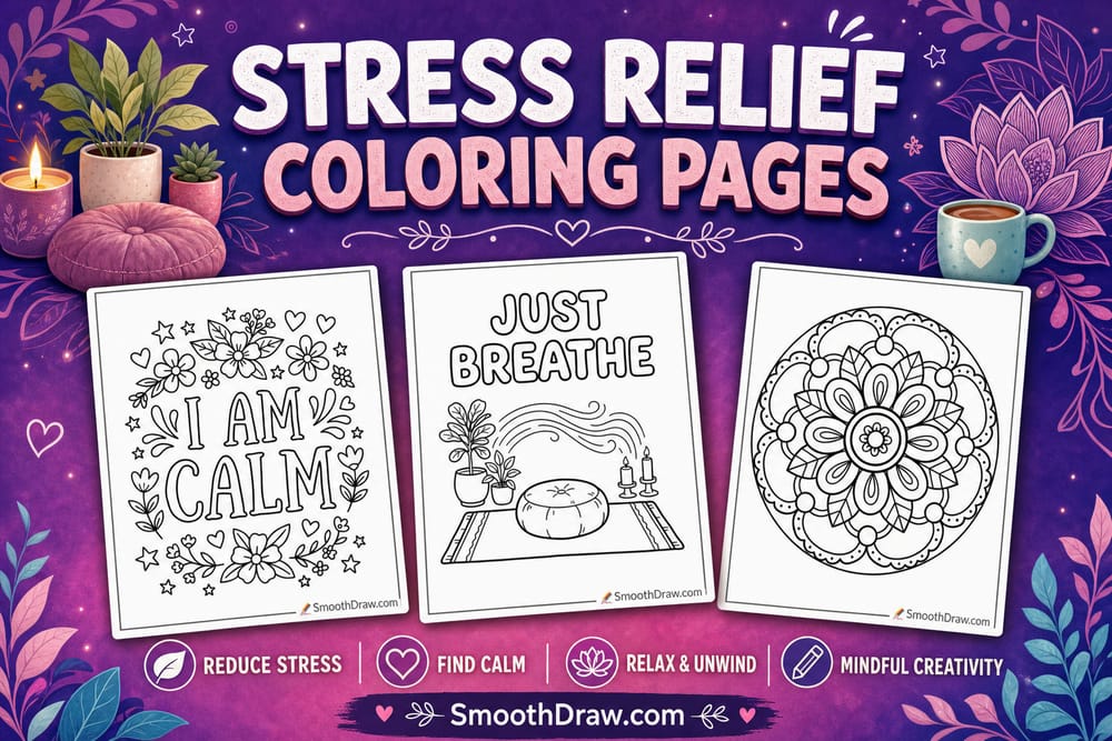 Stress Relief coloring pages