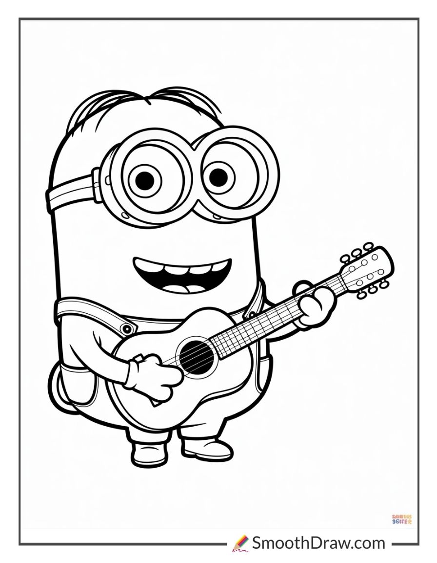 Stuart Minion Coloring Pages