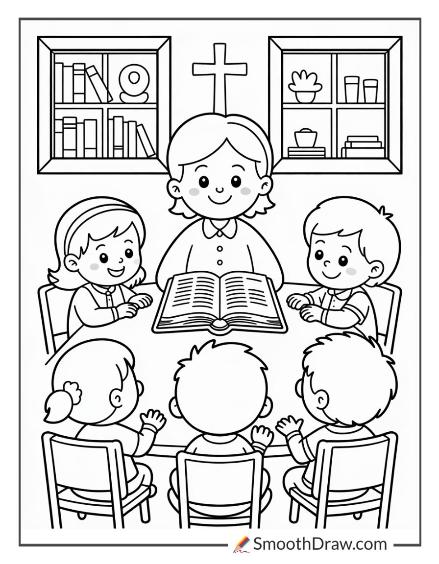 Sunday School Coloring Pages