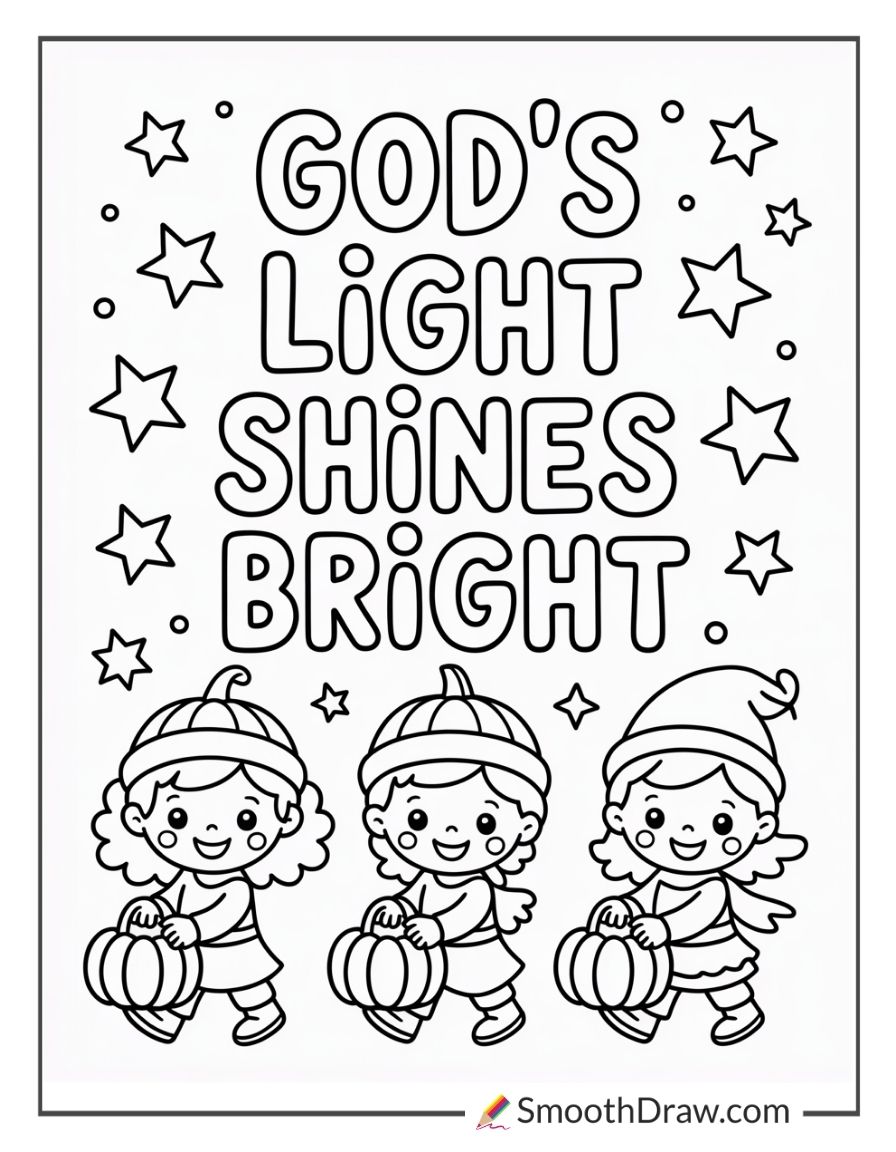 Sunday School Halloween Coloring Pages
