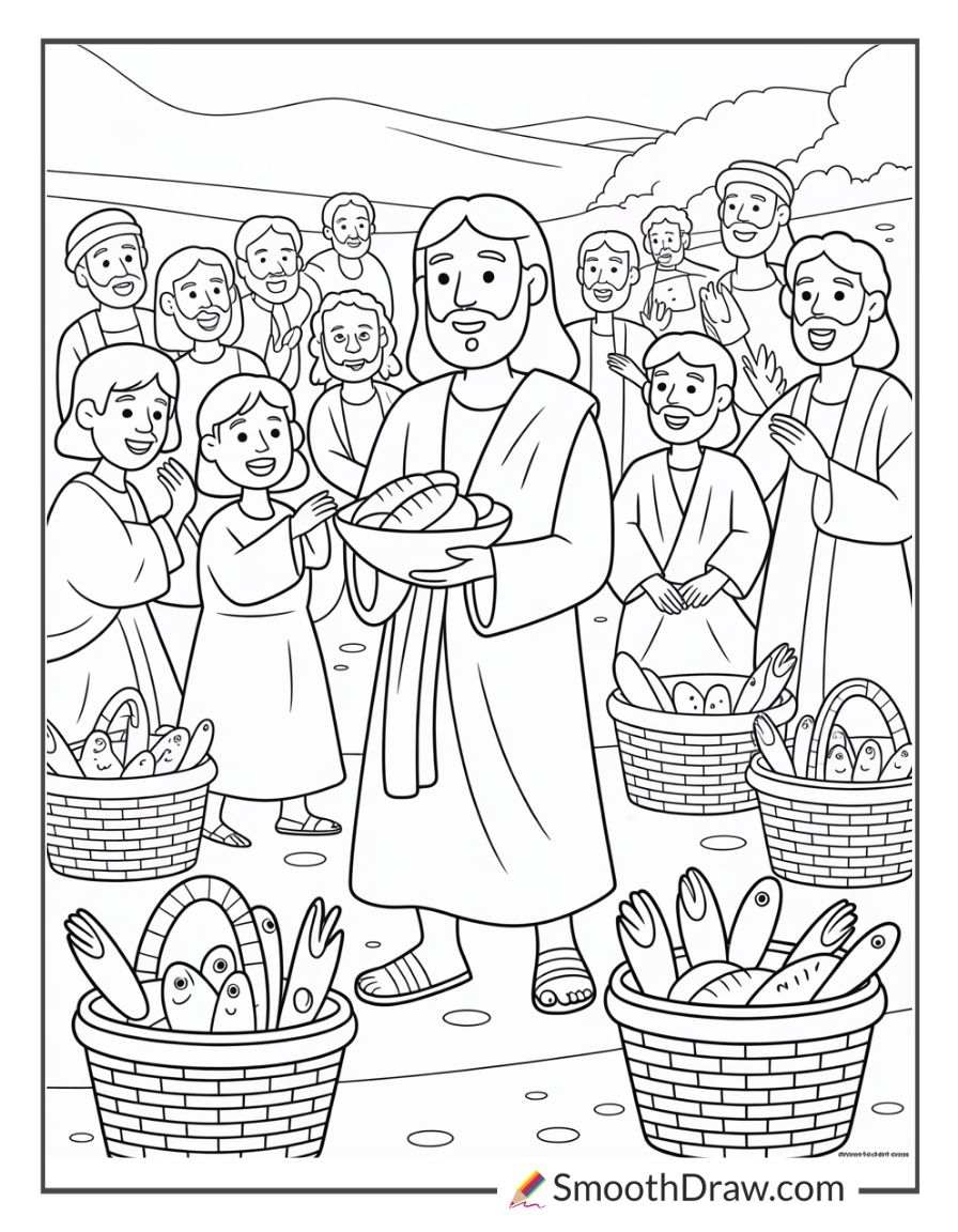 Sunday School Jesus Feeds 5000