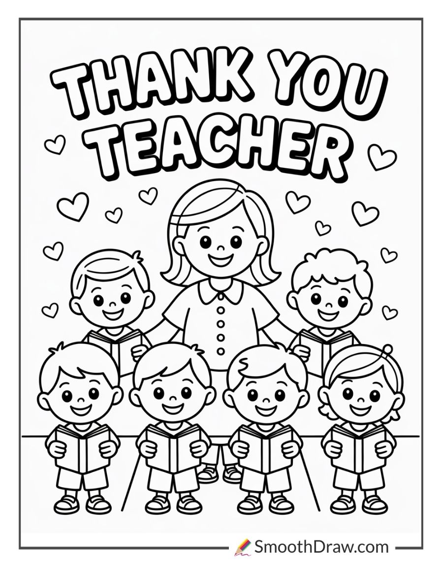 Sunday School Teacher Coloring Pages
