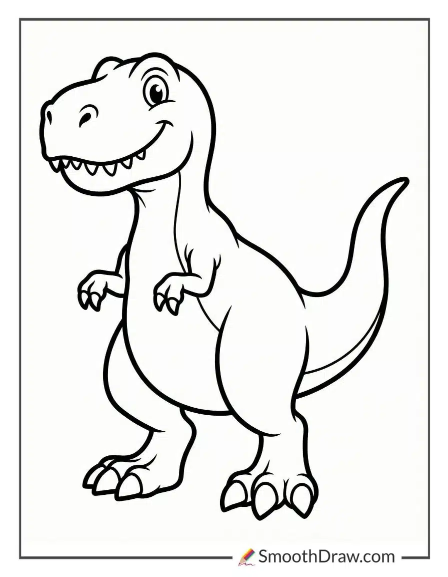 T Rex Coloring Page