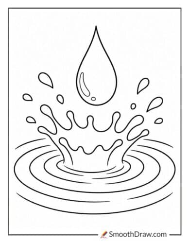 Teardrop Falling Into Water
