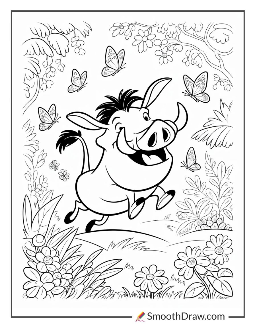 Timon Lion King Coloring Pages