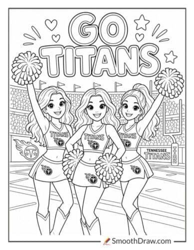 Titans Cheerleaders On Game Day