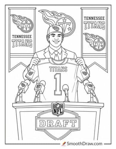 Titans Draft Day Podium