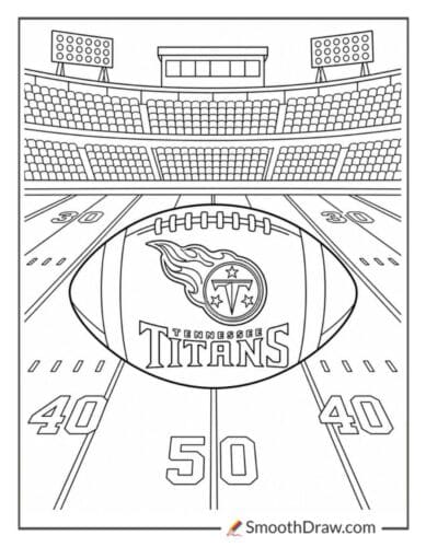 Titans Football At Midfield