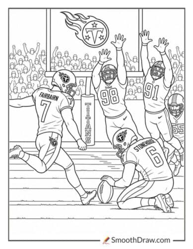 Titans Kicker Field Goal Attempt