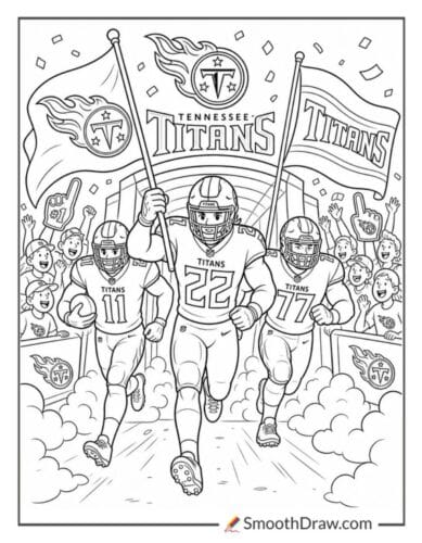 Titans Players Running From Tunnel