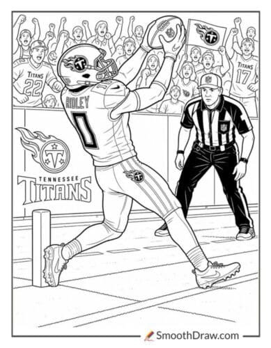 Titans Receiver Toe Tap Catch