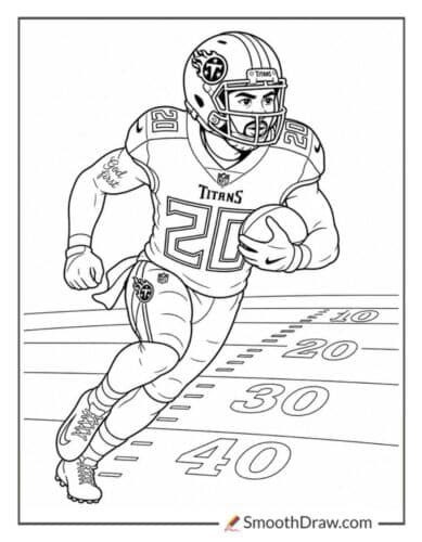 Tony Pollard Running The Football