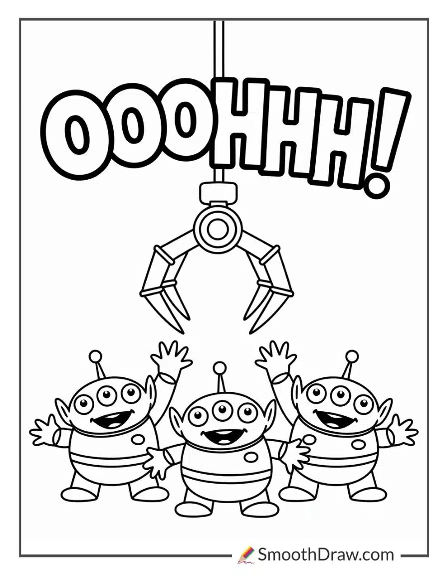 toy story alien coloring page