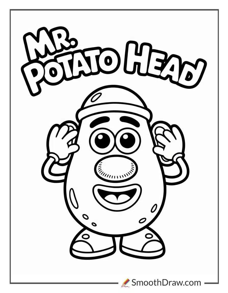 toy story mr potato head coloring page