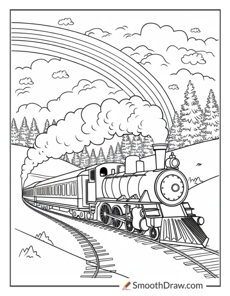 Undergorund Train Colouring In 46 Train Coloring Pages (Free PDF Printables)