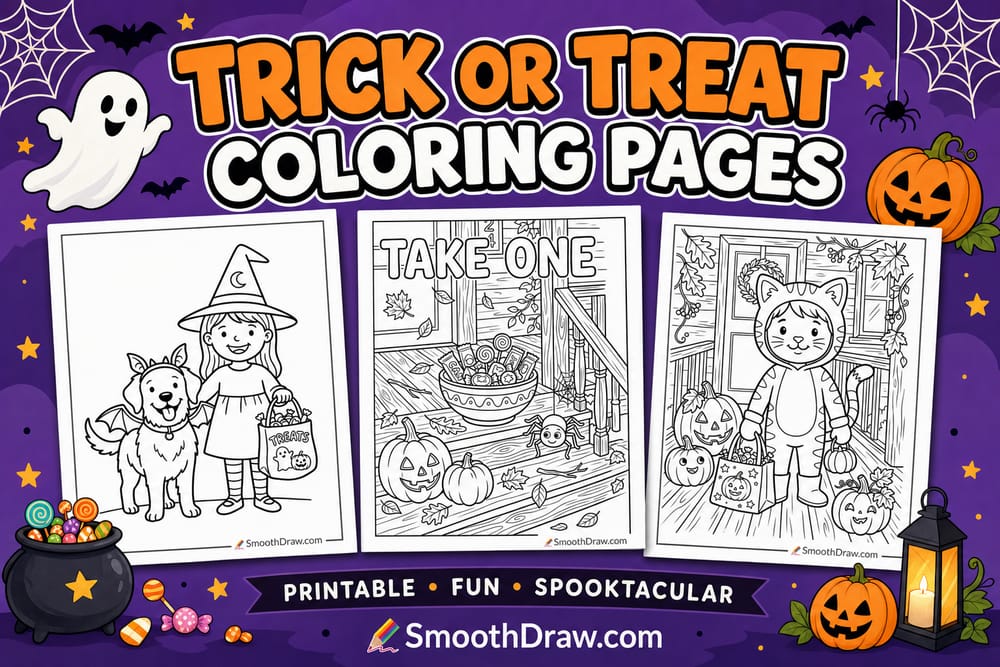 Trick Or Treat coloring pages