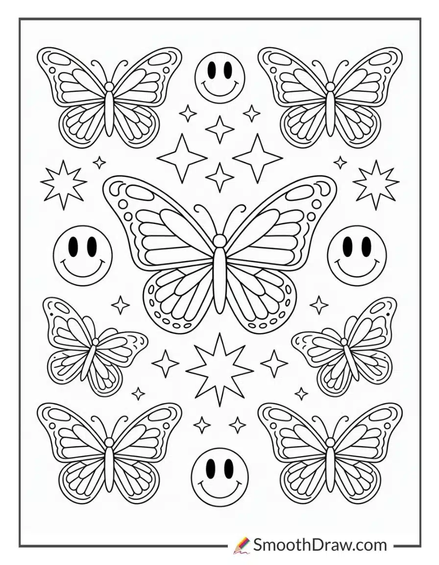 Trippy Cartoon Coloring Pages