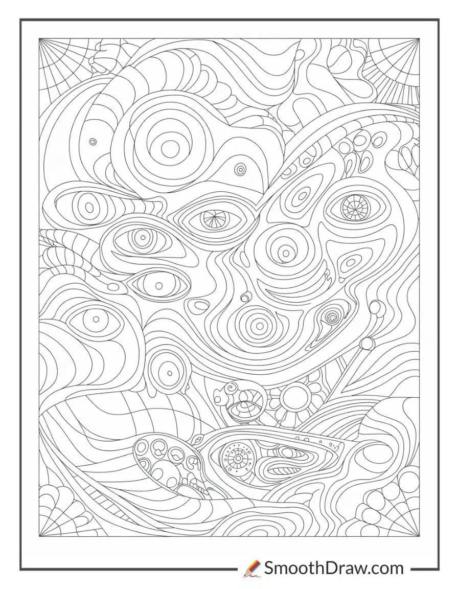 Trippy Coloring Pages